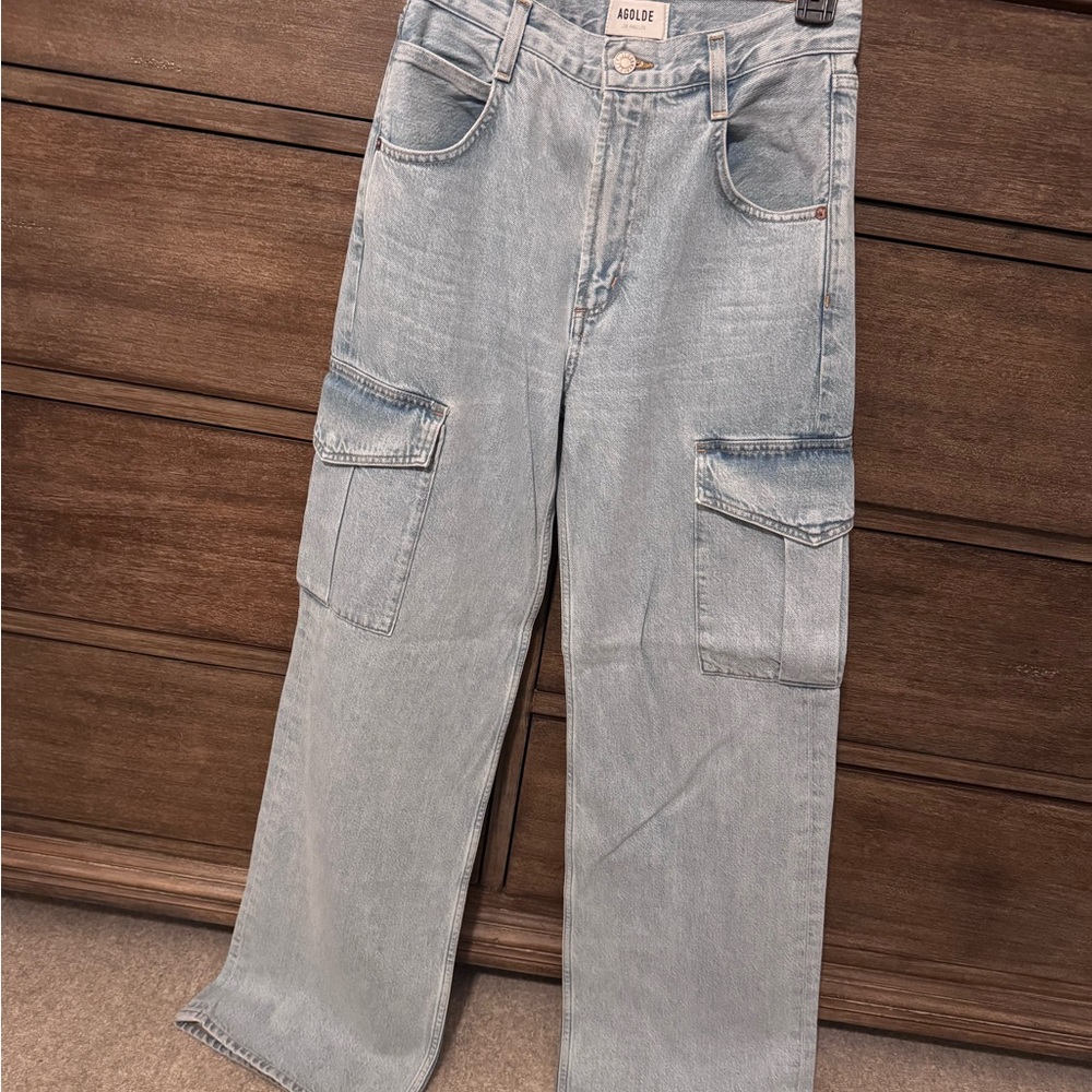Agolde Minka Denim Cargo Pants